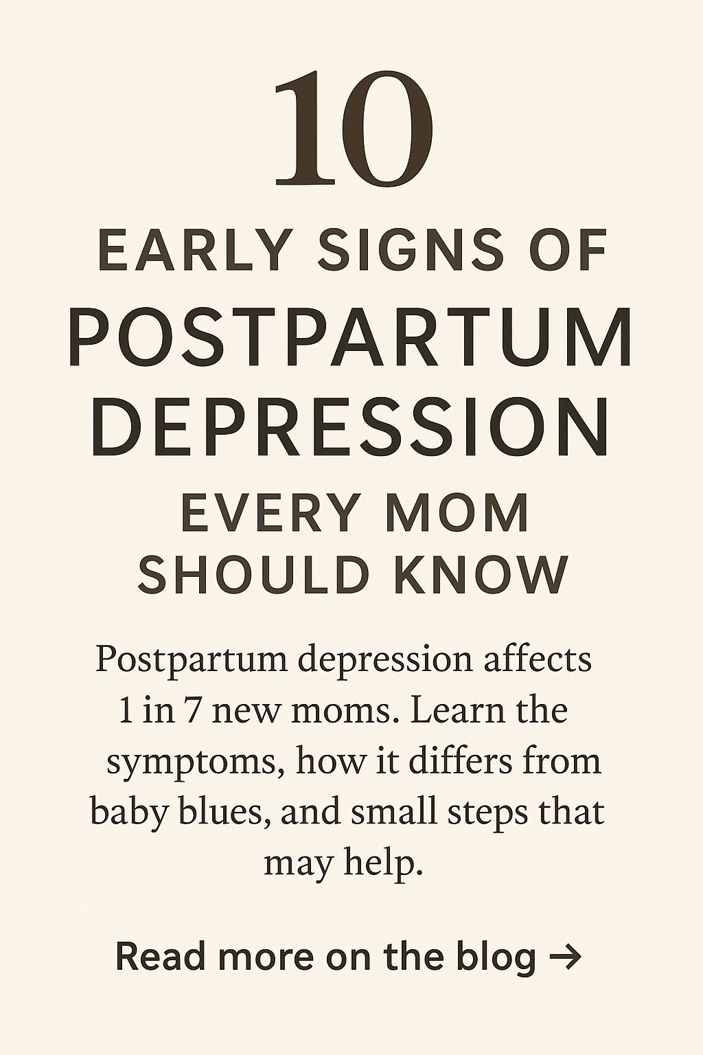 Early Signs of Postpartum Depression Every Mom Should&nbsp;Know